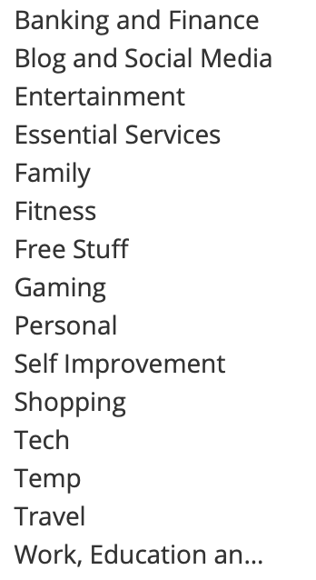 My password manager's folders